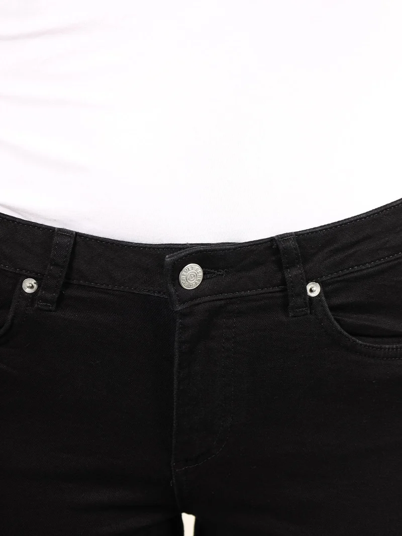 SCREVET - EMPLOY, Slim Fit, Mid-Waist, Black