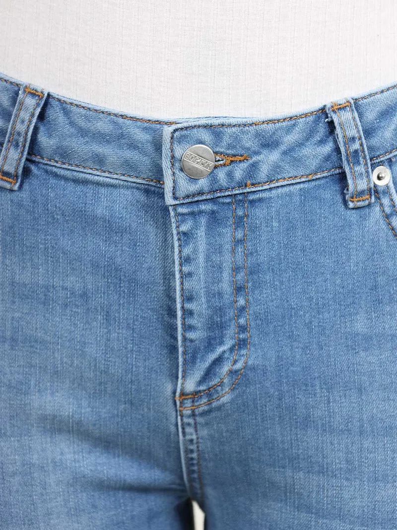 BOGILVY - ILVY, Bootcut, High-Waist, Light Blue Used