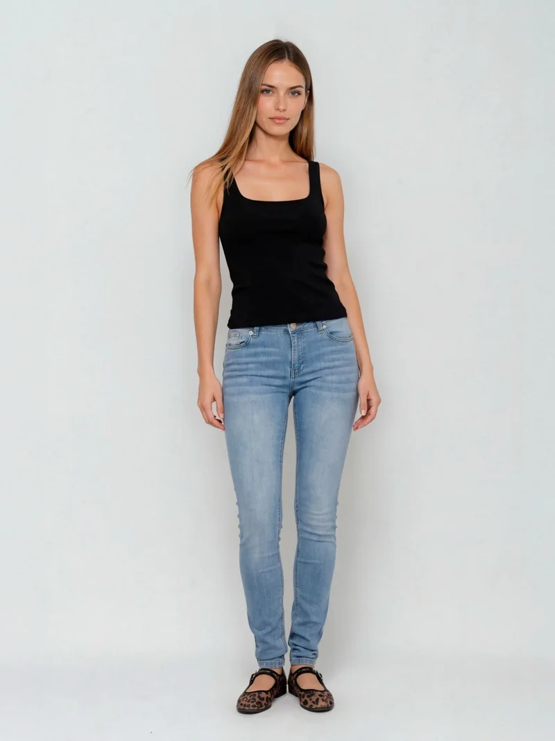 BOGILVY - TUSHY, Skinny Fit, Low-Waist, Light Blue