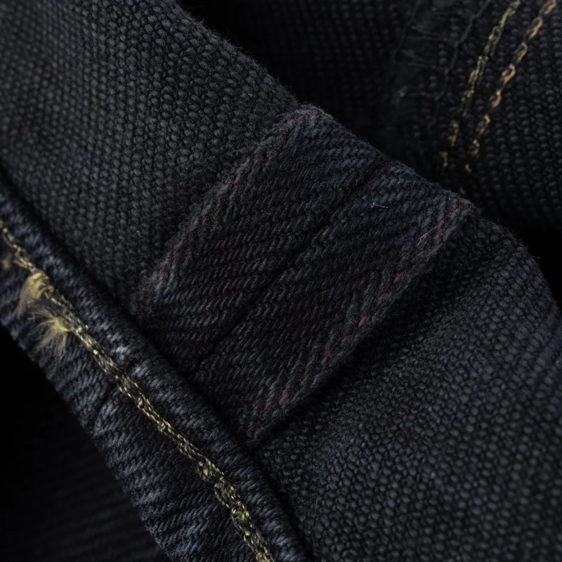 IH-777s-21od 21 oz. Slim Tapered Indigo Overdyed Black