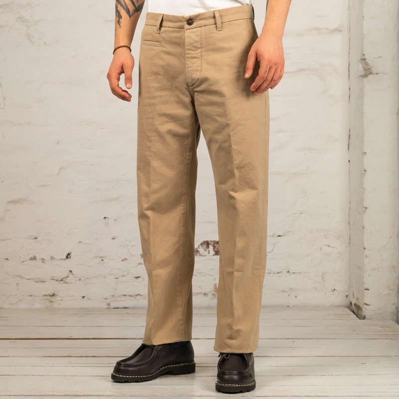 Renzo Loose Chino Gabardine Beige