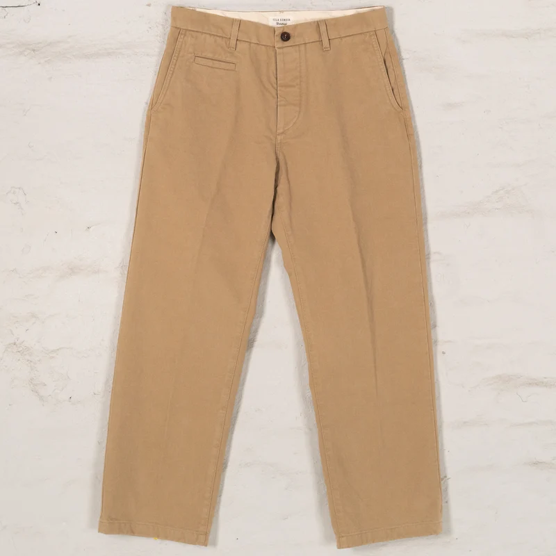 Renzo Loose Chino Gabardine Beige