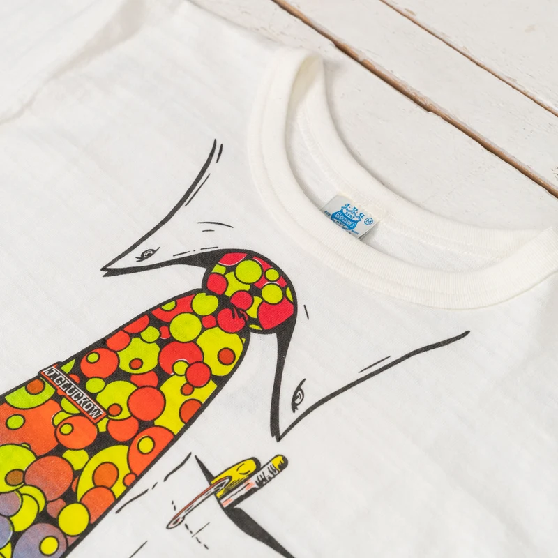 John Gluckow Pop Art Naeck Tie T-Shirt Off-White