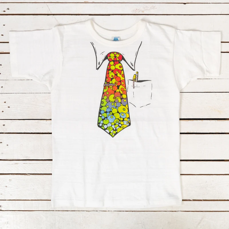 John Gluckow Pop Art Naeck Tie T-Shirt Off-White