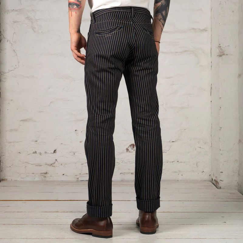 Swearengen Chino Single Stripe Indigo