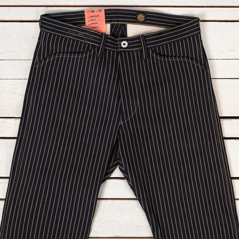 Swearengen Chino Single Stripe Indigo