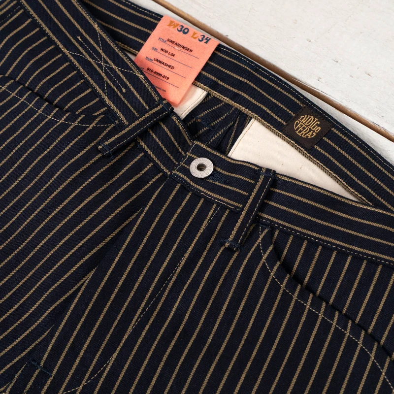 Swearengen Chino Single Stripe Indigo