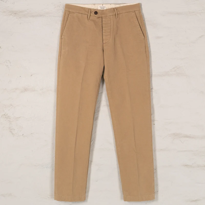 Rodrigo Regular Tapered Chino Gabardine Beige