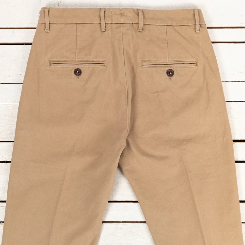 Rodrigo Regular Tapered Chino Gabardine Beige