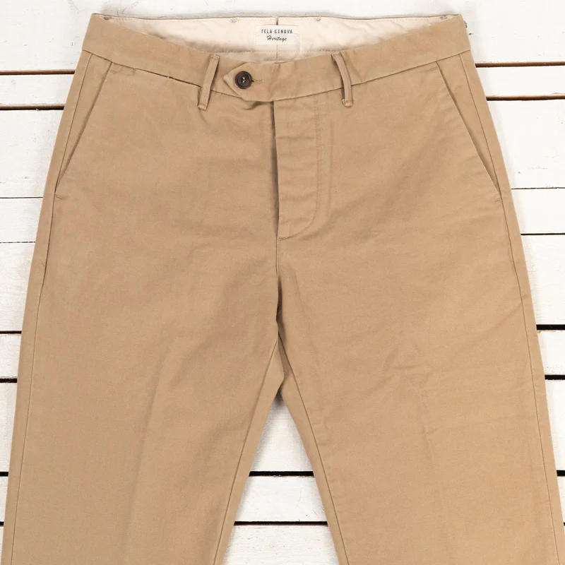 Rodrigo Regular Tapered Chino Gabardine Beige