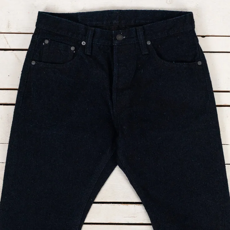 DNP-019-IDS 16 oz. Double Nep Relaxed Tapered Indigo x Sumi