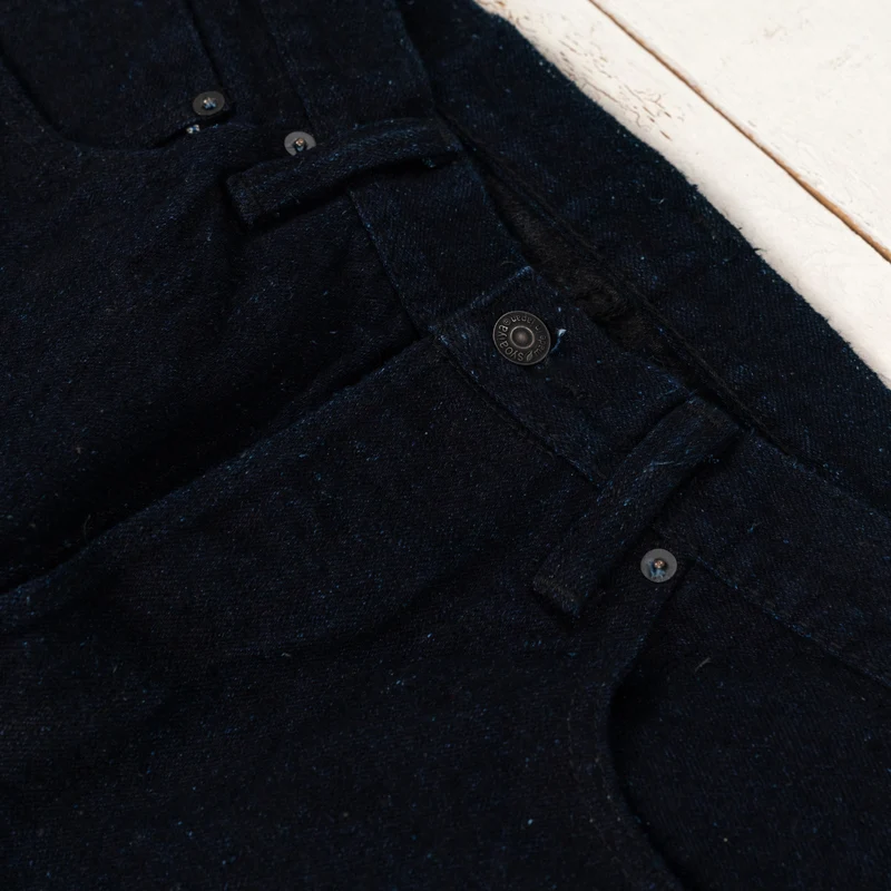 DNP-019-IDS 16 oz. Double Nep Relaxed Tapered Indigo x Sumi