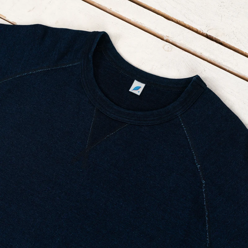 Super Heavyweight Jersey Raglan T-Shirt Indigo