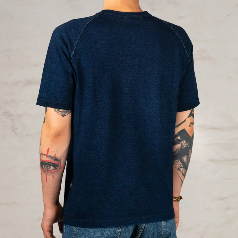 Super Heavyweight Jersey Raglan T-Shirt Indigo