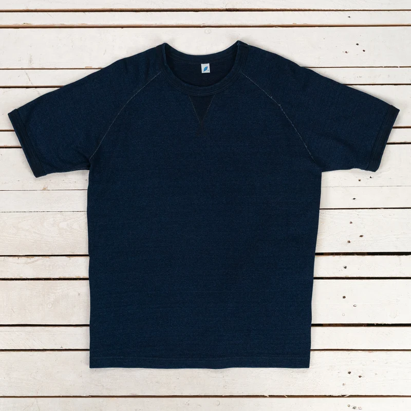 Super Heavyweight Jersey Raglan T-Shirt Indigo