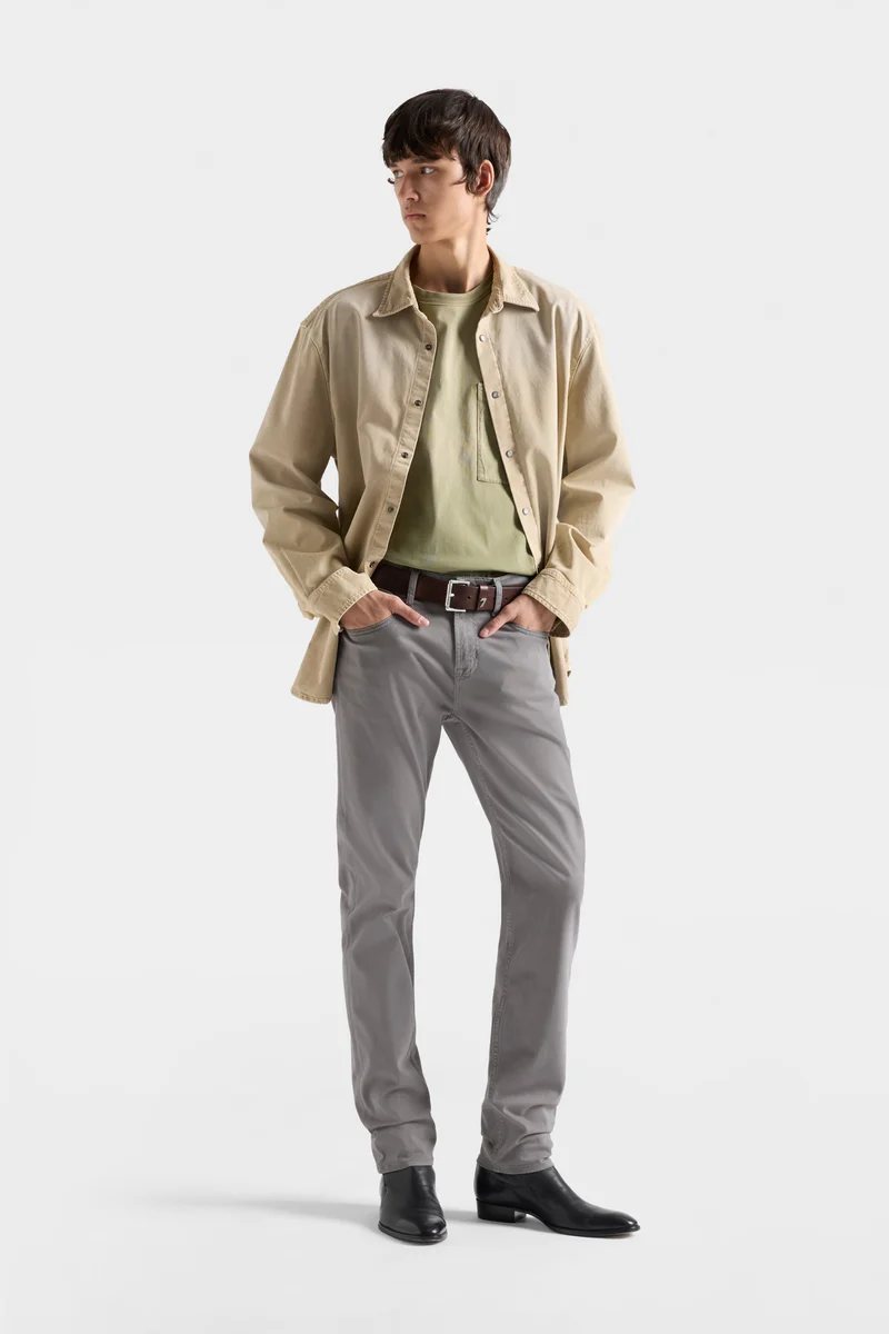SLIMMY in Luxe Performance Stretch Sateen Ashed
