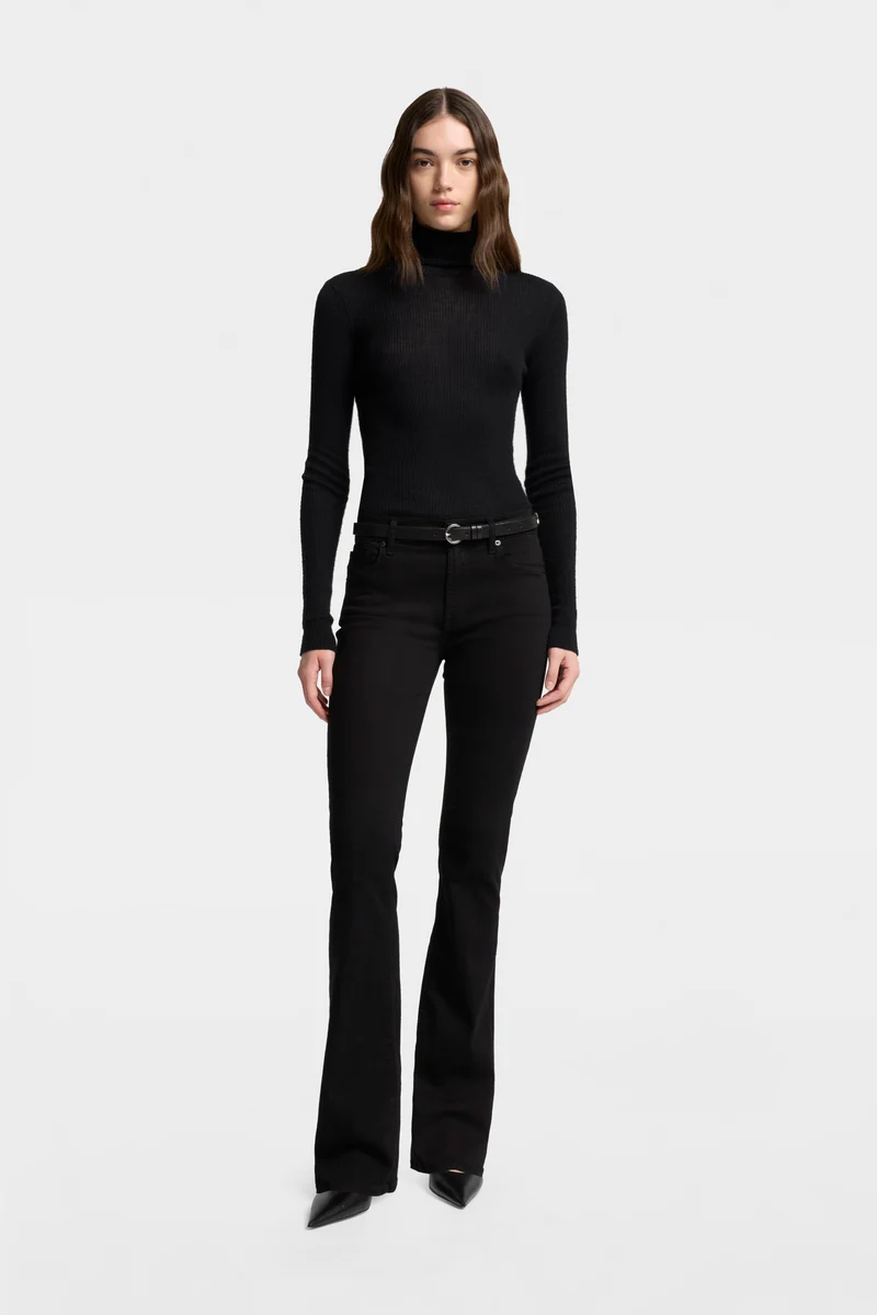 PETITE BOOTCUT in B(air) Rinsed Black