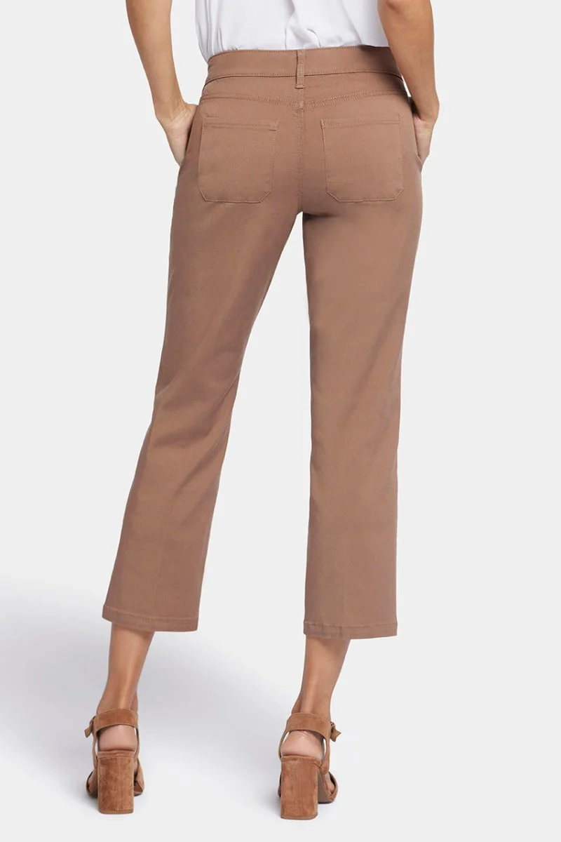 Straight Leg Ankle Trouser Braun Stretch-Twill | Baguette