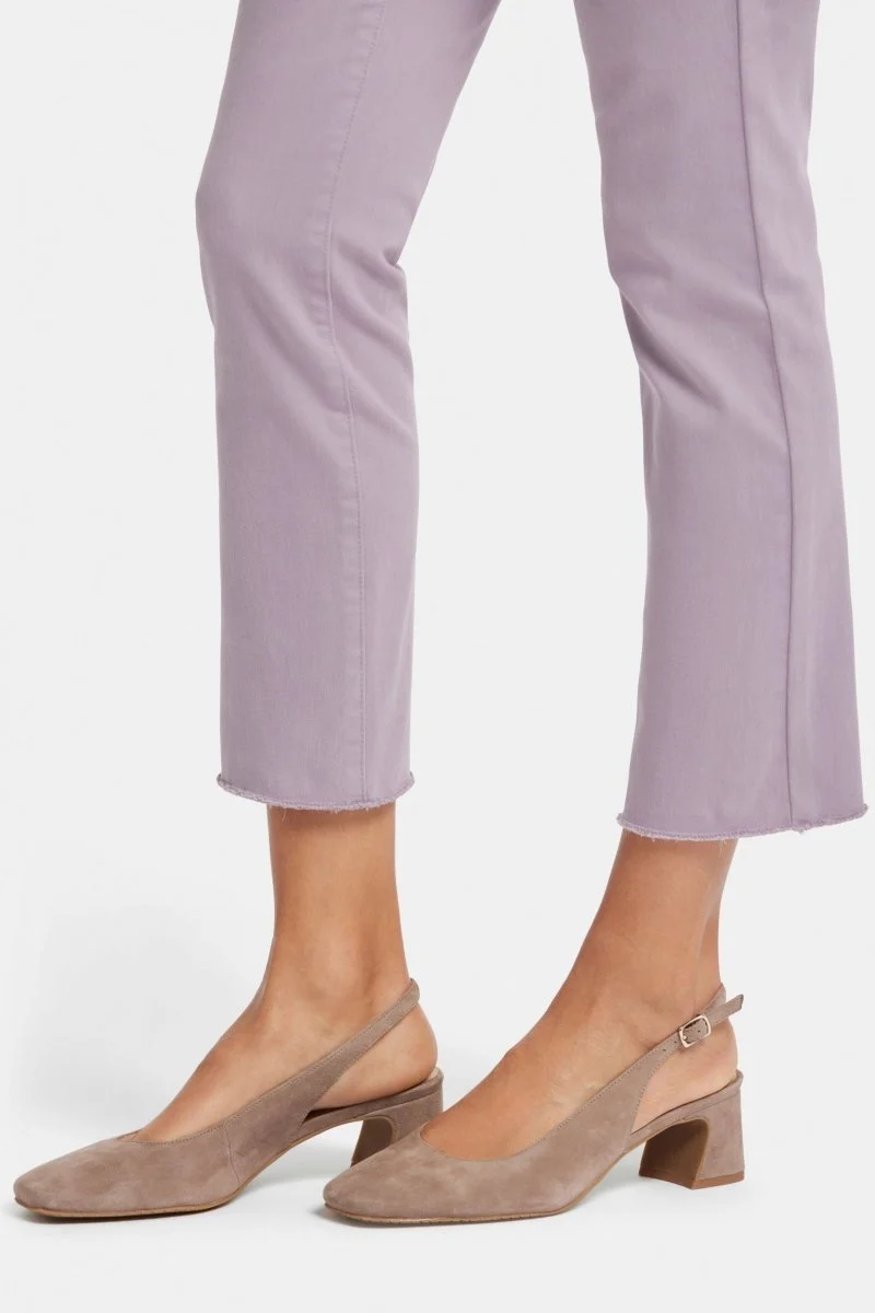 Sheri Slim Knöcheljeans Abgeschnittener Saum Lila Farbiger Denim | Arctic Dusk