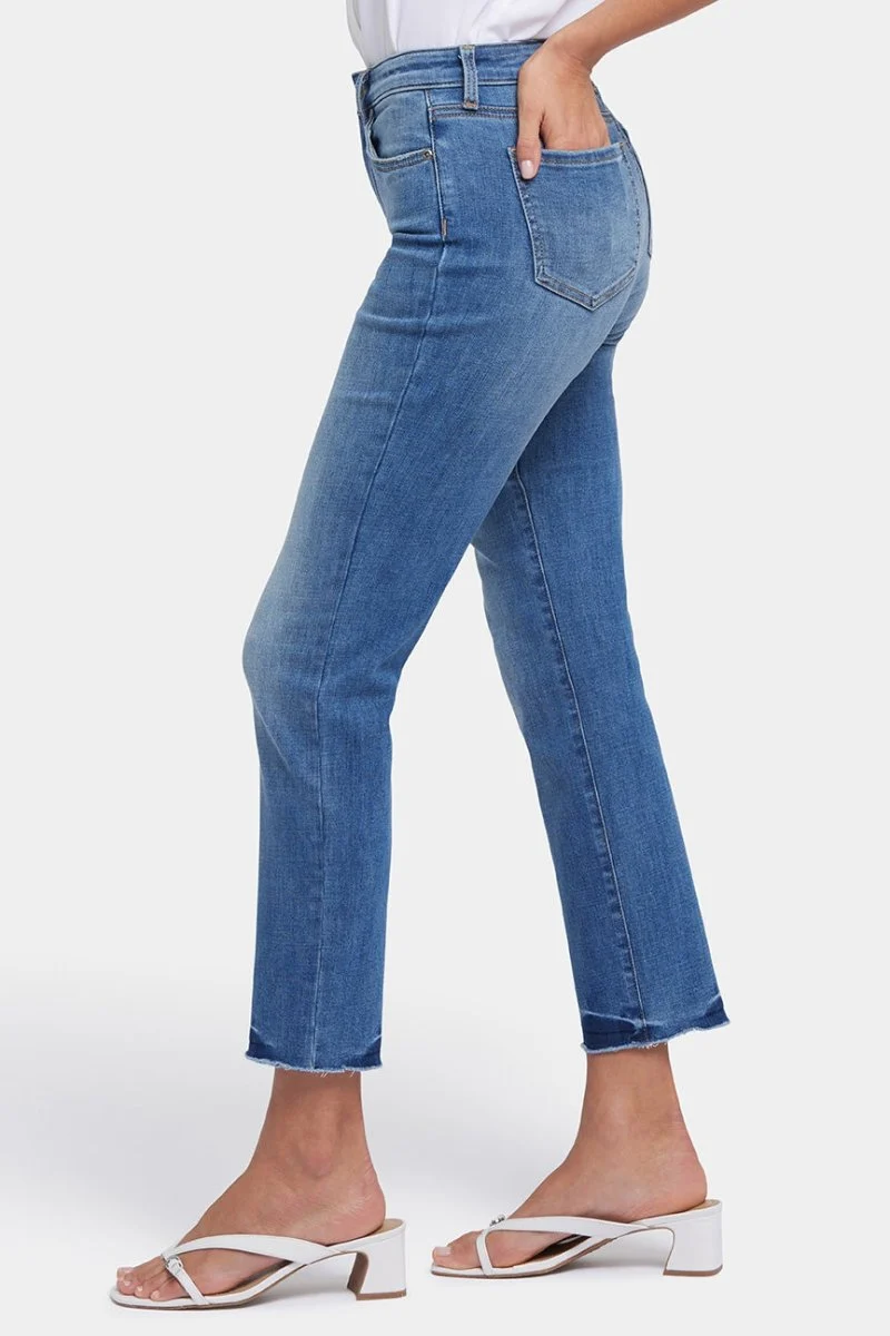 Sheri Slim Ankle Jeans mit ausgefransten Säumen | Bilbao Crest