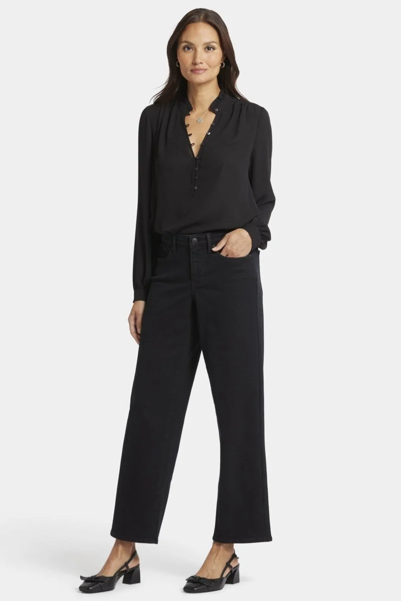 Jemma Barrel Jeans Schwarz Premium Denim | Night Tides