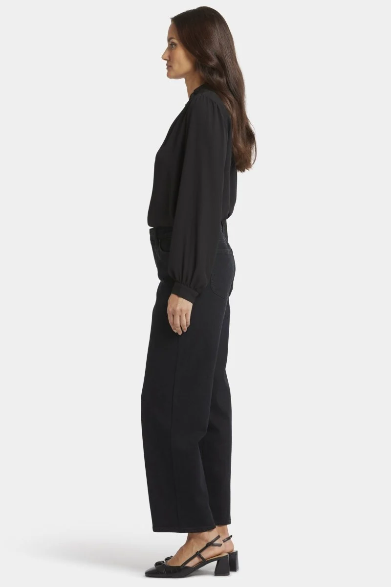 Jemma Barrel Jeans Schwarz Premium Denim | Night Tides
