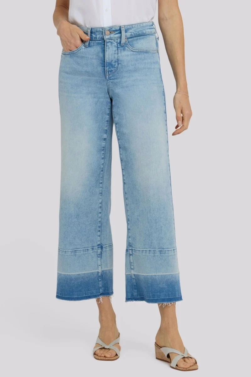 Teresa Wide Leg Ankle Jeans aus Re-New™ Denim | Oasis Sand