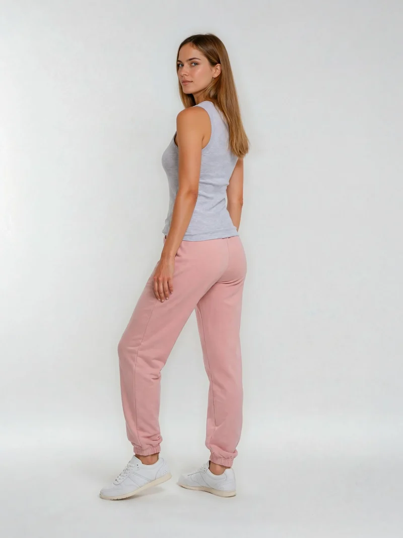 BOGILVY - STELLA, Straight Fit, Sweatpants, Mid Rise, Rosa
