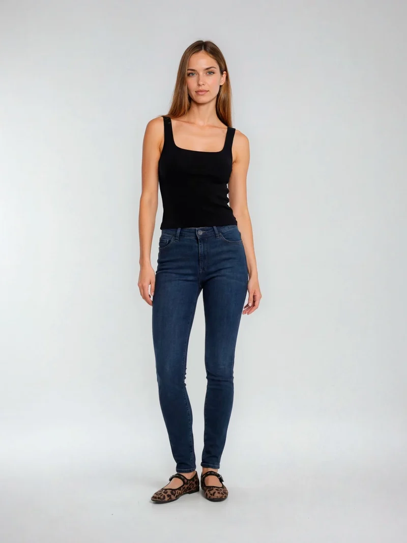 SOPO-PIONEER - KATY, Skinny Fit, Mid-Waist, Dark Blue
