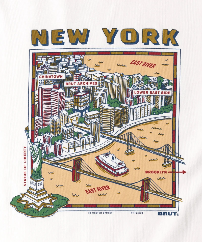 NEW YORK MAP TEE