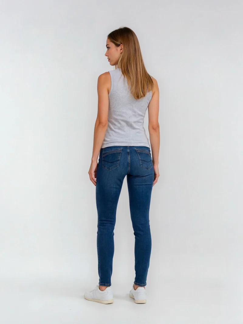 CROSS JEANS - ANYA Jeans, Slim Fit, High-Waist, Dark Blue Washed