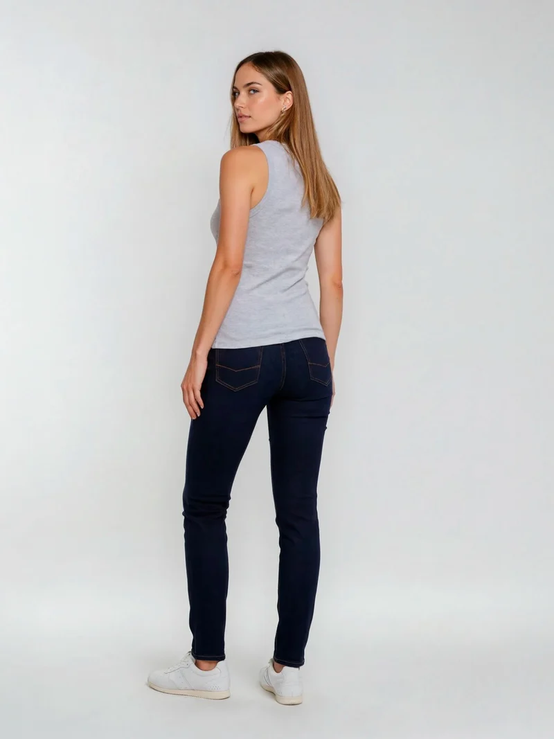 CROSS JEANS - ROSE Jeans, Straight Fit, Mid-Waist, Dark Blue