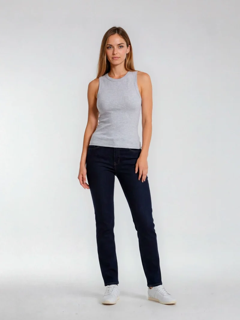 CROSS JEANS - ROSE Jeans, Straight Fit, Mid-Waist, Rinsed