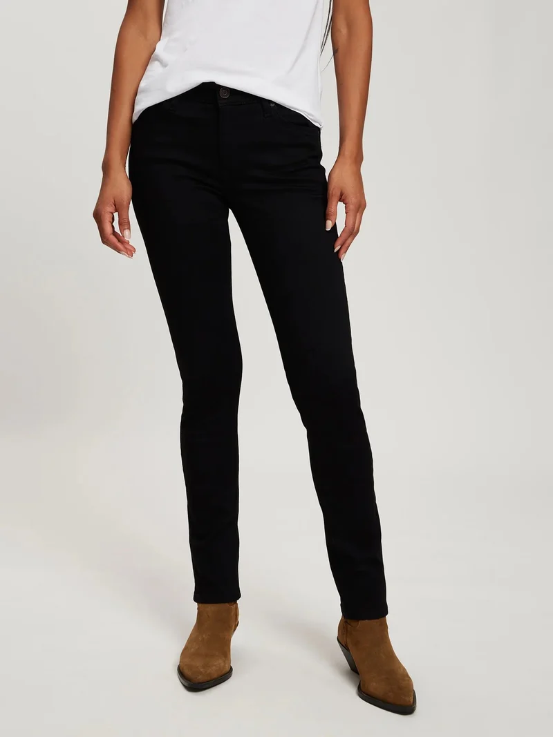 CROSS JEANS - ANYA, Slim Fit, High-Waist, Black