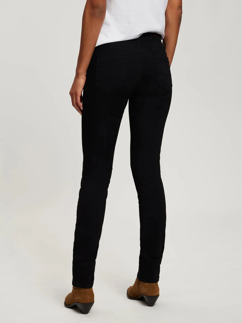 CROSS JEANS - ANYA, Slim Fit, High-Waist, Black