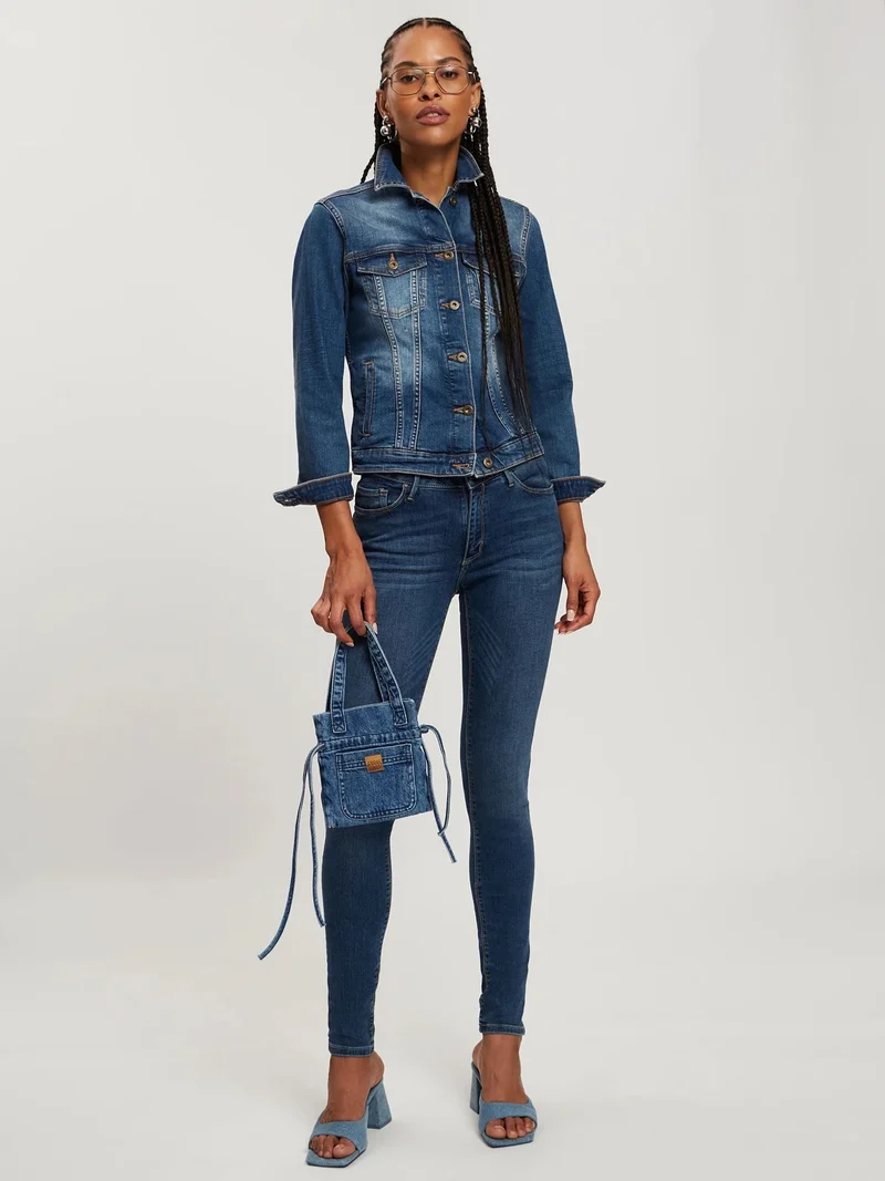 CROSS JEANS - ALAN, Skinny Fit, Mid-Waist, Dark Blue