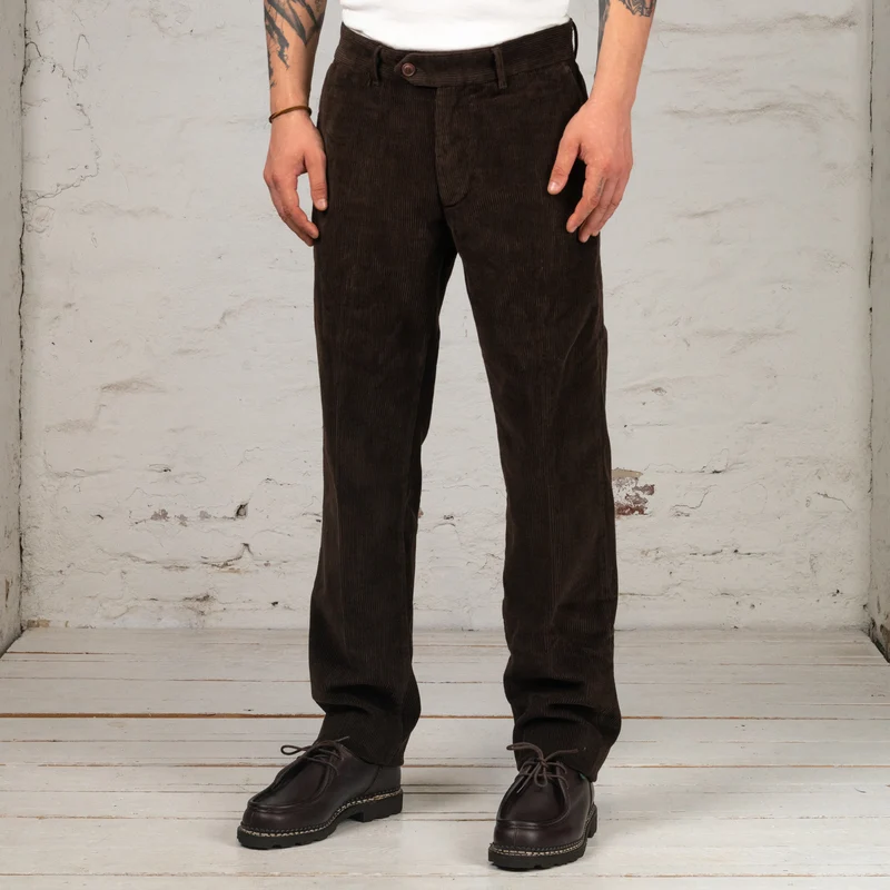 Rodrigo Regular Tapered Chino Corduroy Marrone