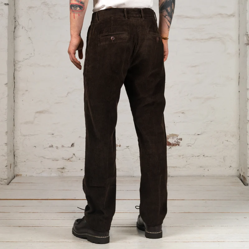 Rodrigo Regular Tapered Chino Corduroy Marrone