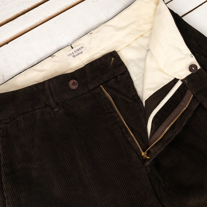 Rodrigo Regular Tapered Chino Corduroy Marrone