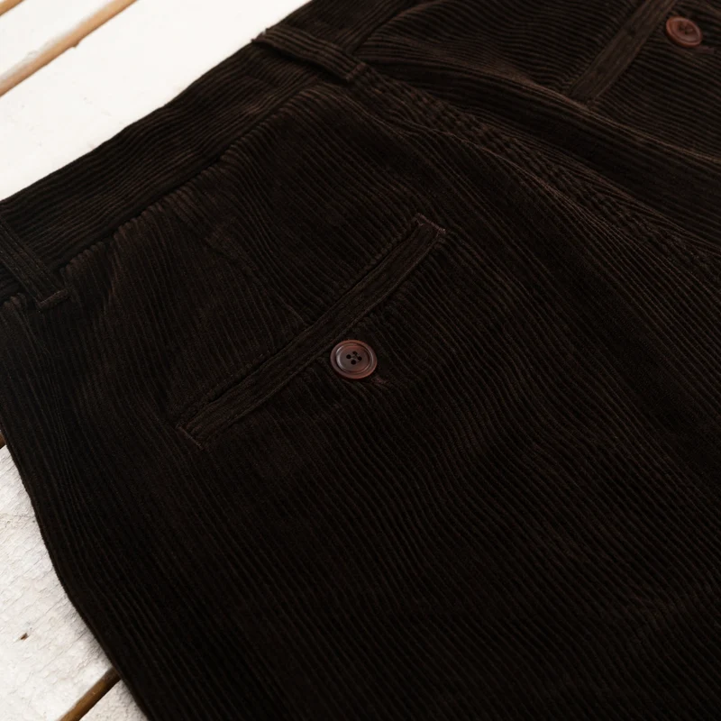 Renzo Loose Chino Corduroy Marrone