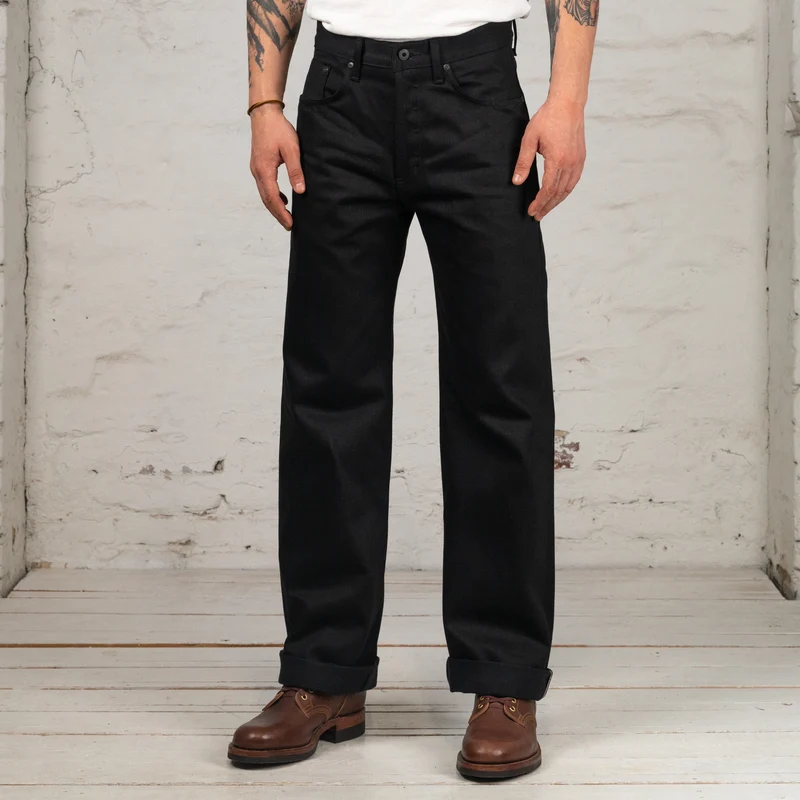 Strong Guy Solid Black Selvedge