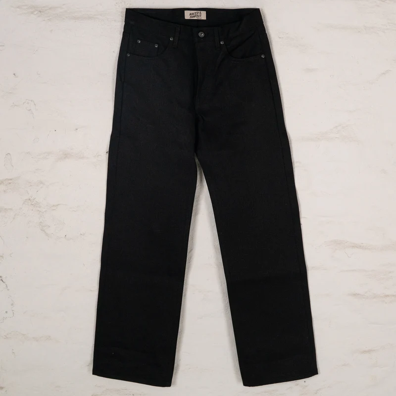 Strong Guy Solid Black Selvedge
