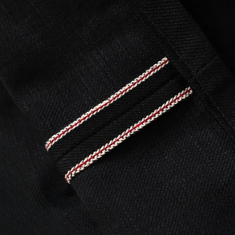 Strong Guy Solid Black Selvedge