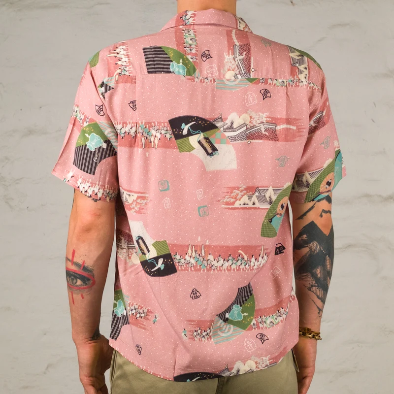 "Sankin Kotai" Special Edition Hawaiihemd Beige