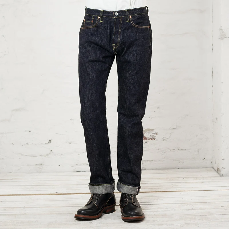 IH-634S-SLB 16 oz. Straight Cut Slubby Denim Indigo
