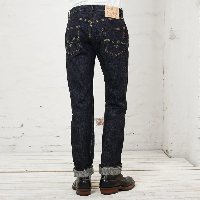 IH-634S-SLB 16 oz. Straight Cut Slubby Denim Indigo