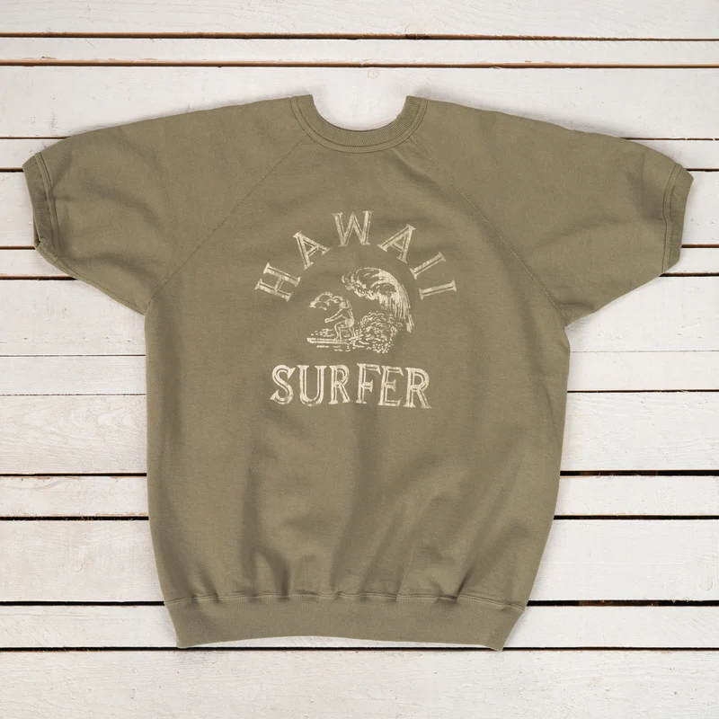 Short Sleeve Sweatshirt Hawaii Grün