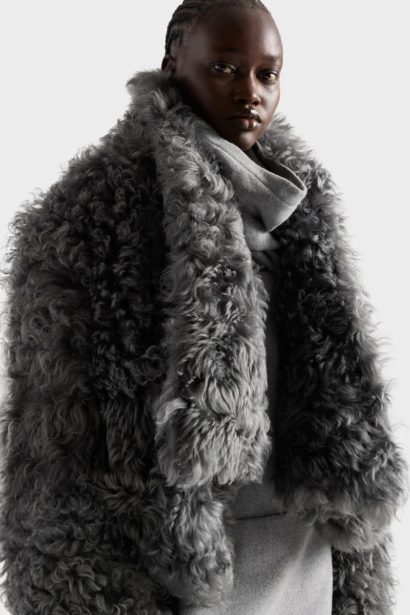 SHEARLING JACKET in Leather Mink