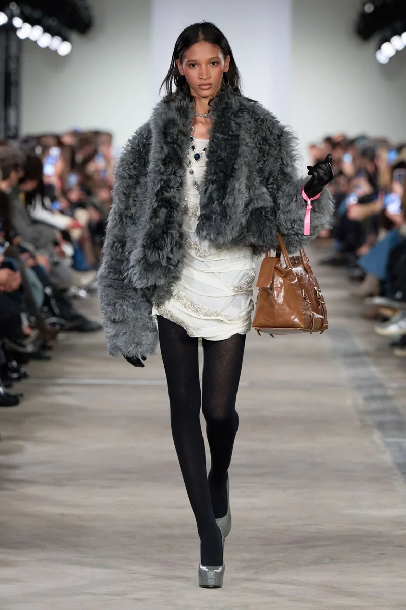 SHEARLING JACKET in Leather Mink