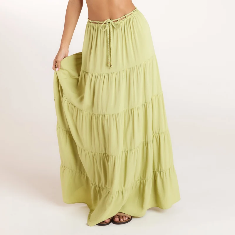 Gerüschtes Bralette (Set) - Gewaschene Limone